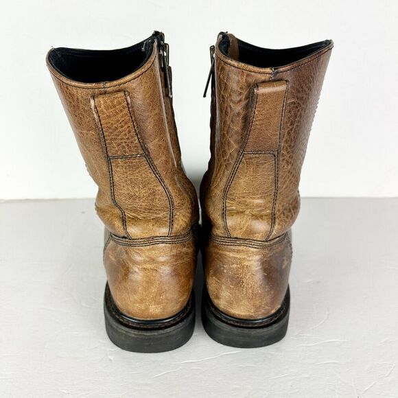 Thorogood Mens Side Zip Wellington Met Safety Toe Boot Size 9 Wide Vibram 8" - Picture 5 of 13